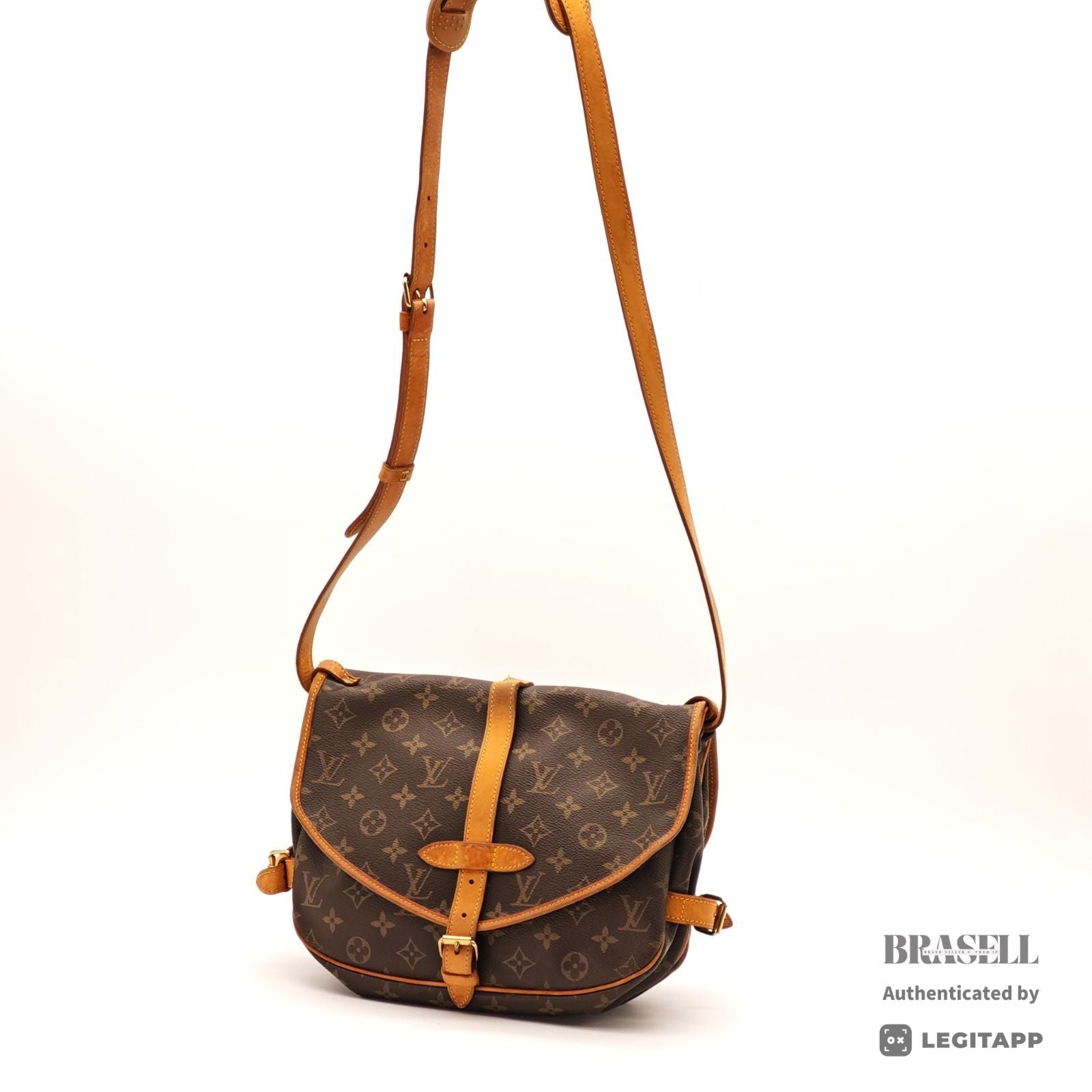 LOUIS VUITTON Saumur 30 M42256 Shoulder Bag Monogram Canvas BN 【ImportFeeFREE】