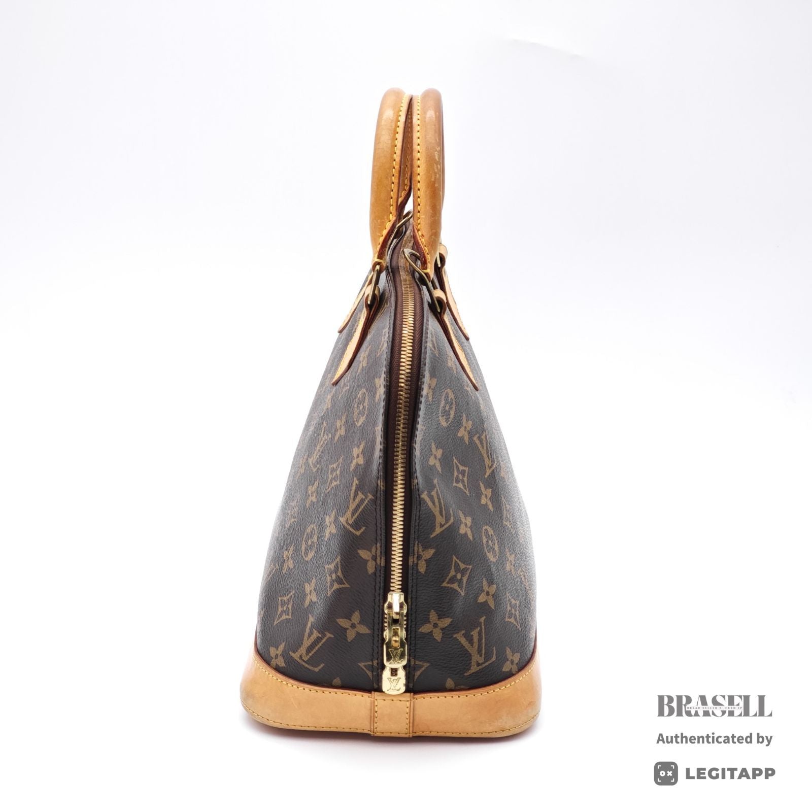 LOUIS VUITTON Alma PM M51130 Hand Bag Monogram Canvas Brown 【ImportFeeFREE】