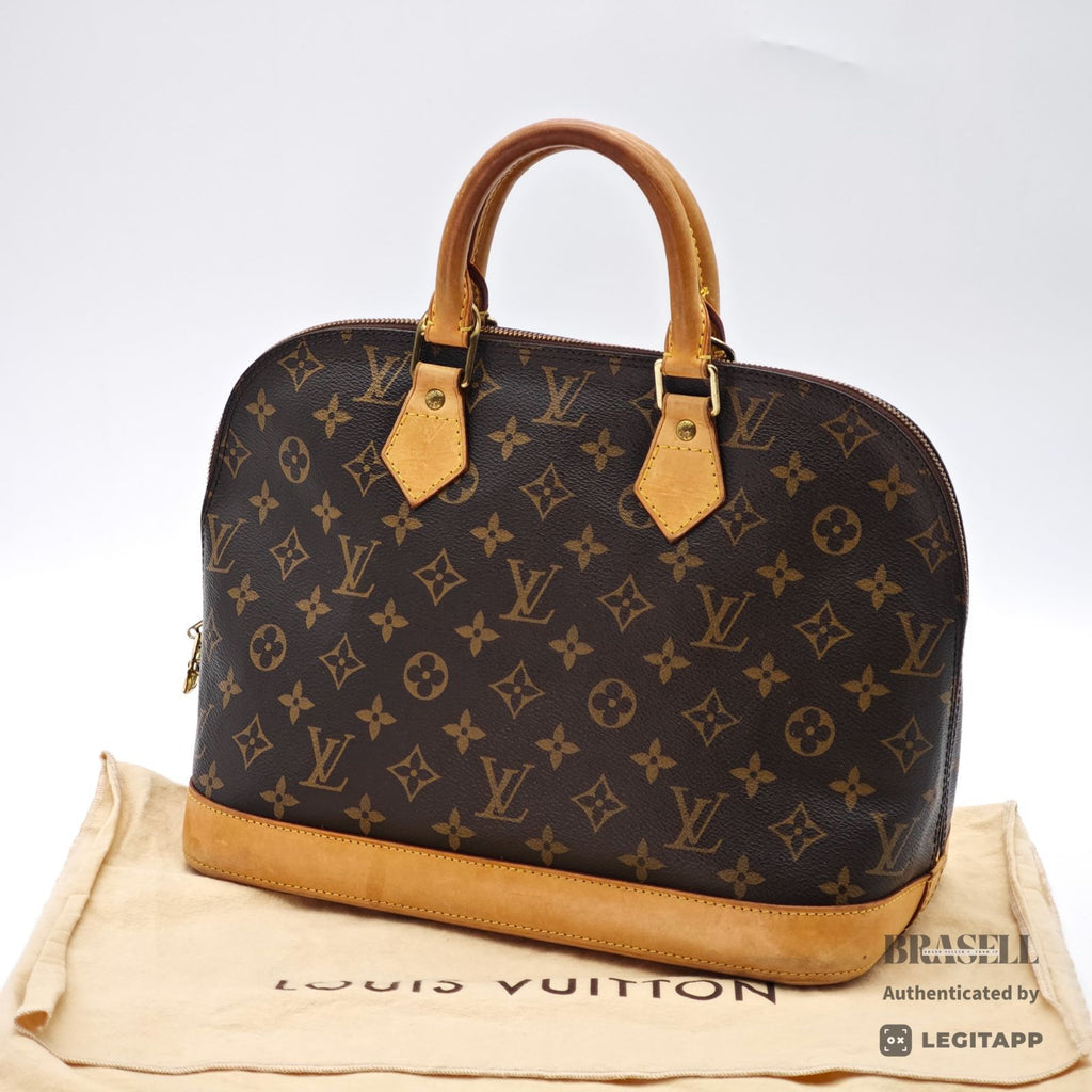 LOUIS VUITTON Alma PM M51130 Hand Bag Monogram Canvas Brown 【ImportFeeFREE】