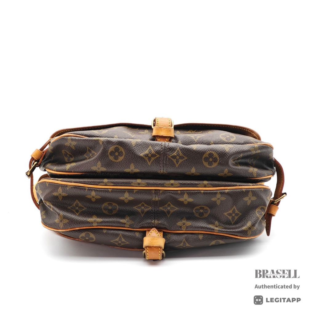 LOUIS VUITTON Saumur 30 M42256 Shoulder Bag Flap Monogram Brown【ImportFeeFREE】