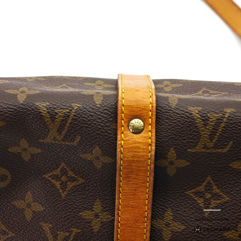 LOUIS VUITTON Saumur 30 M42256 Shoulder Bag Flap Monogram Brown【ImportFeeFREE】