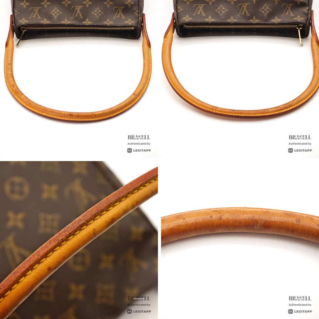 LOUIS VUITTON Looping MM M51146 Hand Bag Monogram Canvas Brown 【ImportFeeFREE】