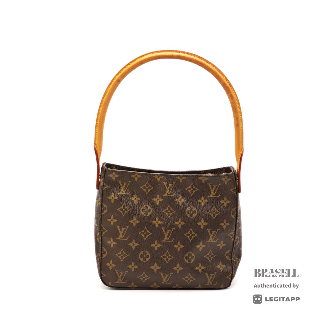 LOUIS VUITTON Looping MM M51146 Hand Bag Monogram Canvas Brown 【ImportFeeFREE】