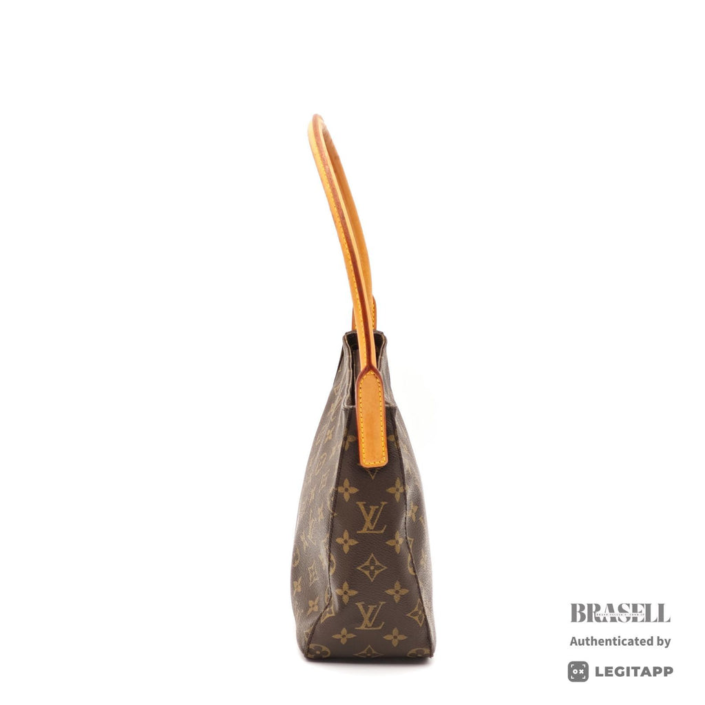 LOUIS VUITTON Looping MM M51146 Hand Bag Monogram Canvas Brown 【ImportFeeFREE】