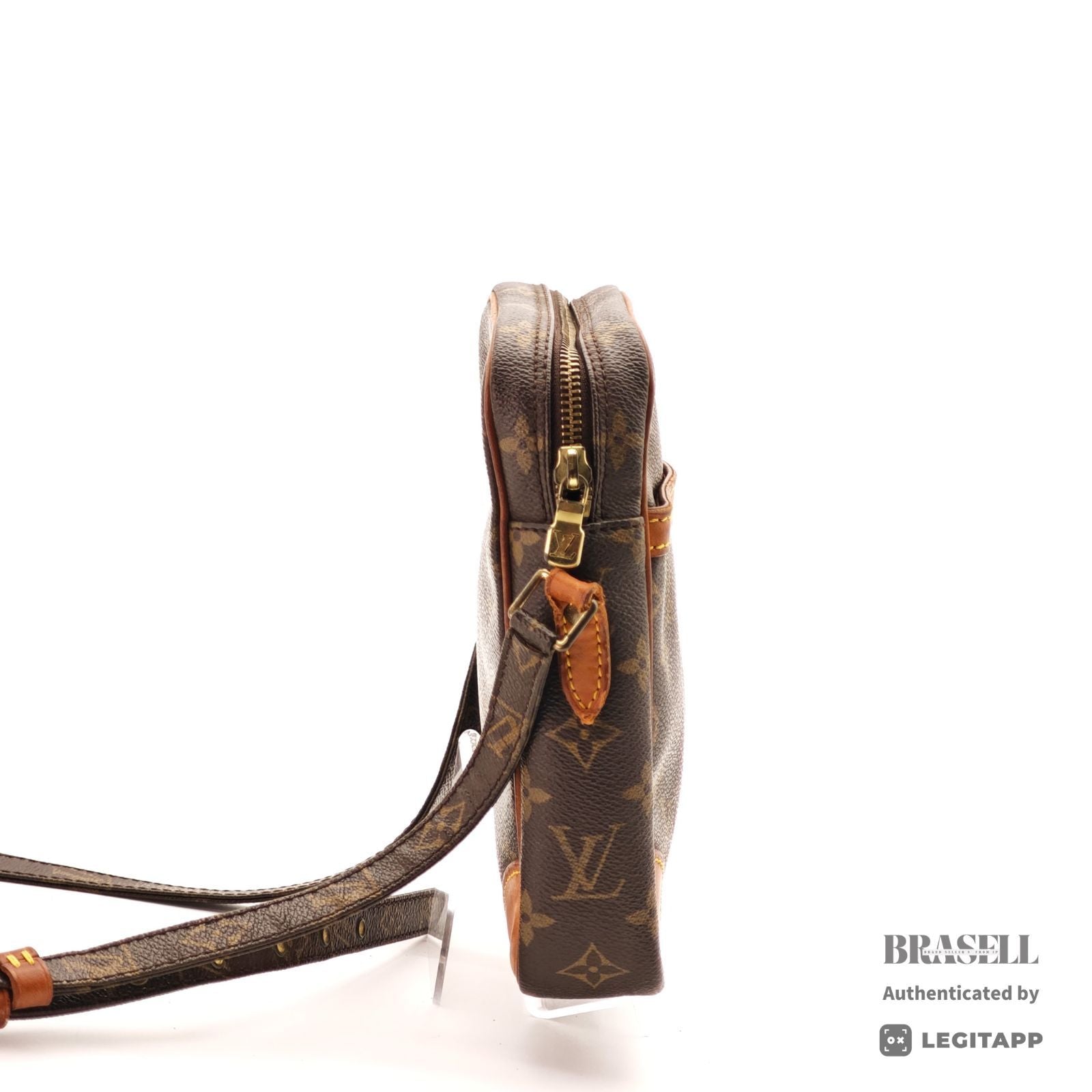 LOUIS VUITTON Danube M45266 Shoulder Bag Monogram Canvas Brown 【ImportFeeFREE】