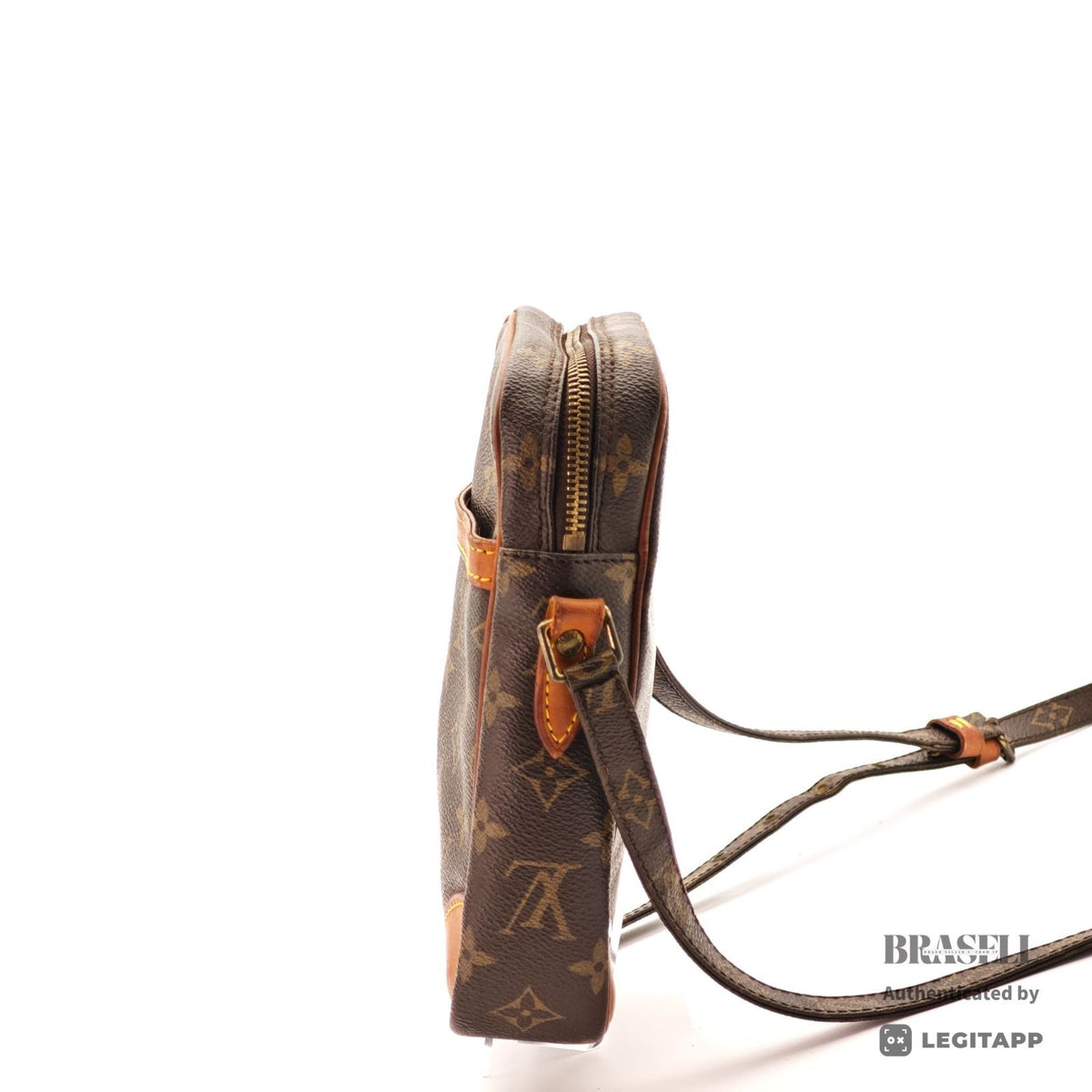 LOUIS VUITTON Danube M45266 Shoulder Bag Monogram Canvas Brown 【ImportFeeFREE】