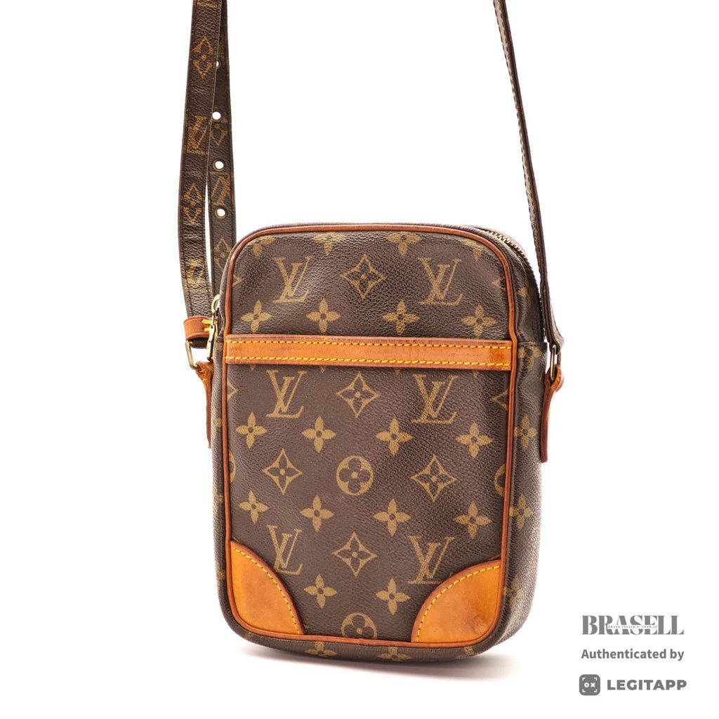 LOUIS VUITTON Danube M45266 Shoulder Bag Monogram Canvas Brown 【ImportFeeFREE】