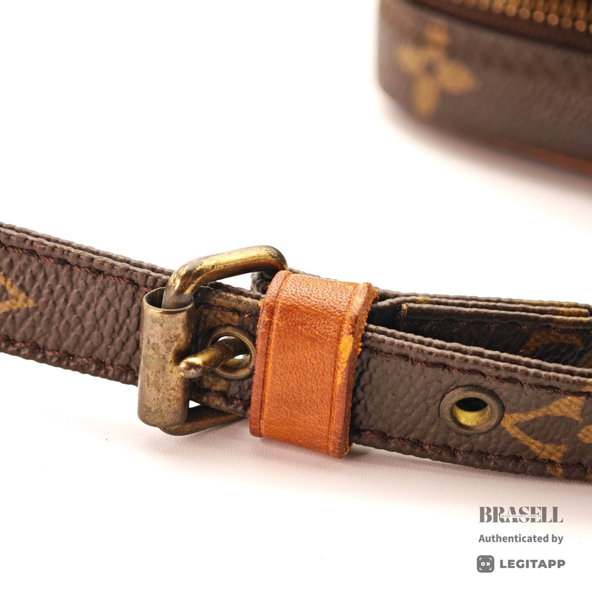 LOUIS VUITTON Danube M45266 Shoulder Bag Monogram Canvas Brown 【ImportFeeFREE】