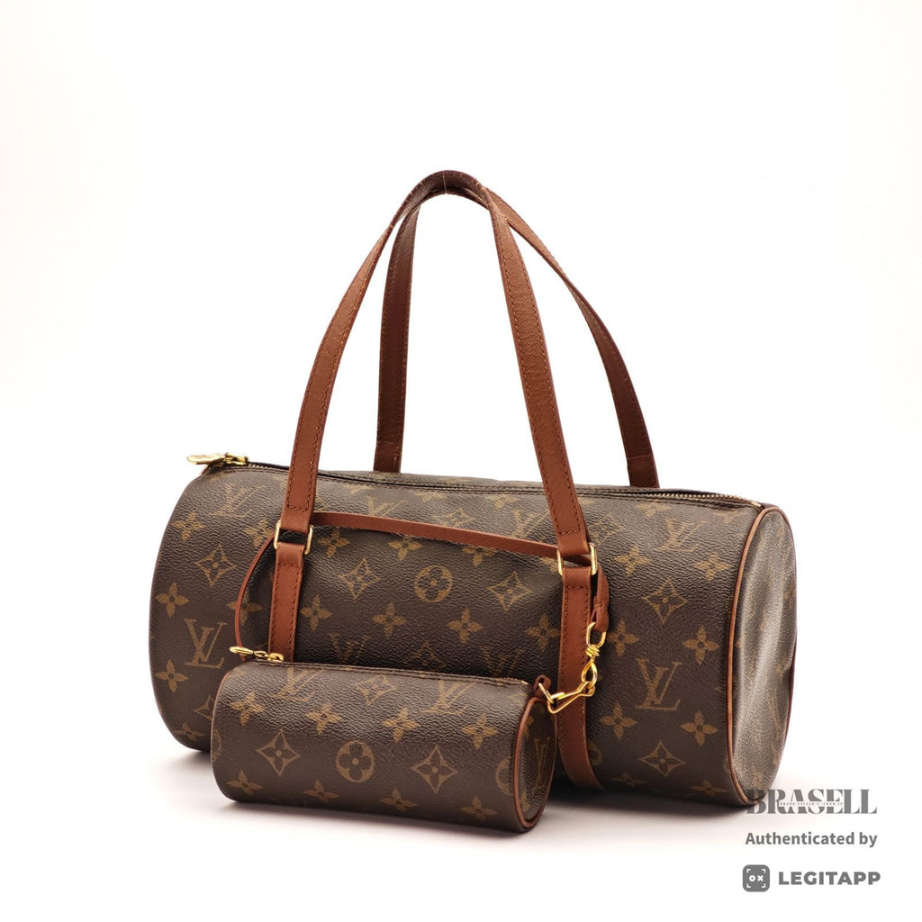 LOUIS VUITTON Monogram Papillon 30 M51385 Shoulder Bag Brown【ImportFeeFREE】