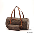 LOUIS VUITTON Monogram Papillon 30 M51385 Shoulder Bag Brown【ImportFeeFREE】