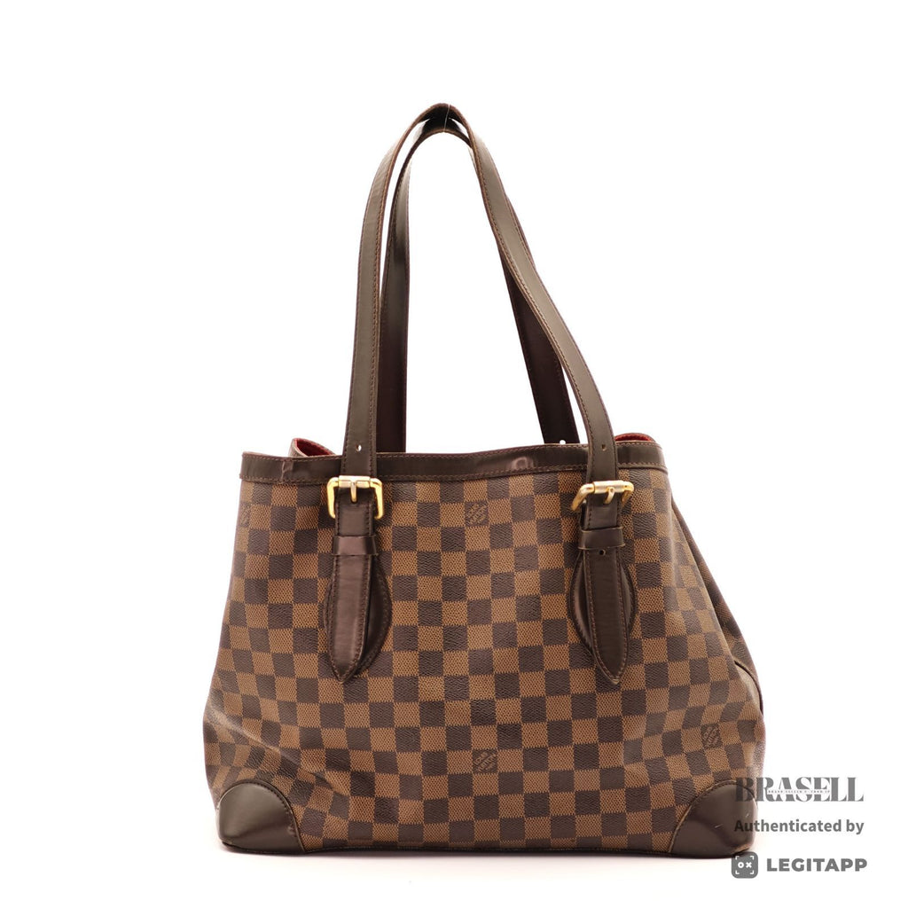 LOUIS VUITTON Damier Ebene Hampstead MM N51204 Tote Bag Brown【ImportFeeFREE】