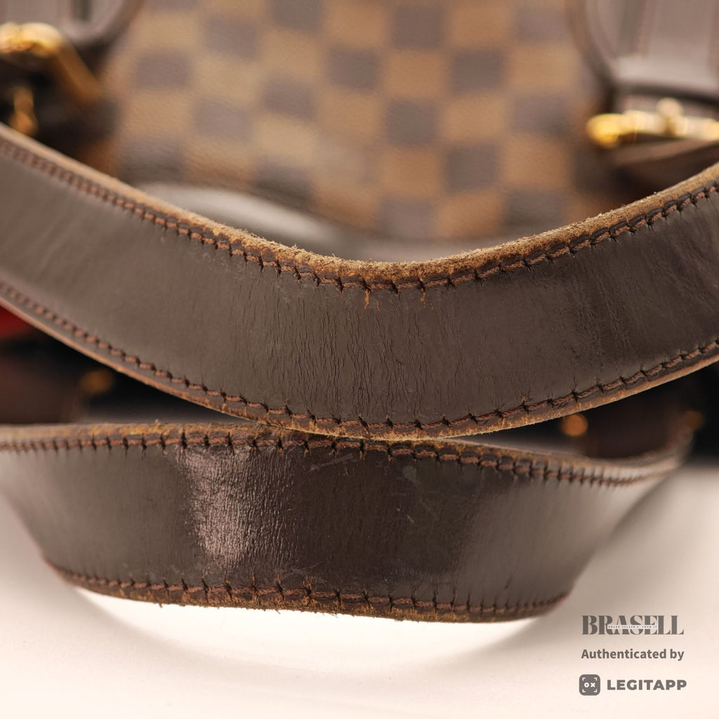 LOUIS VUITTON Damier Ebene Hampstead MM N51204 Tote Bag Brown【ImportFeeFREE】