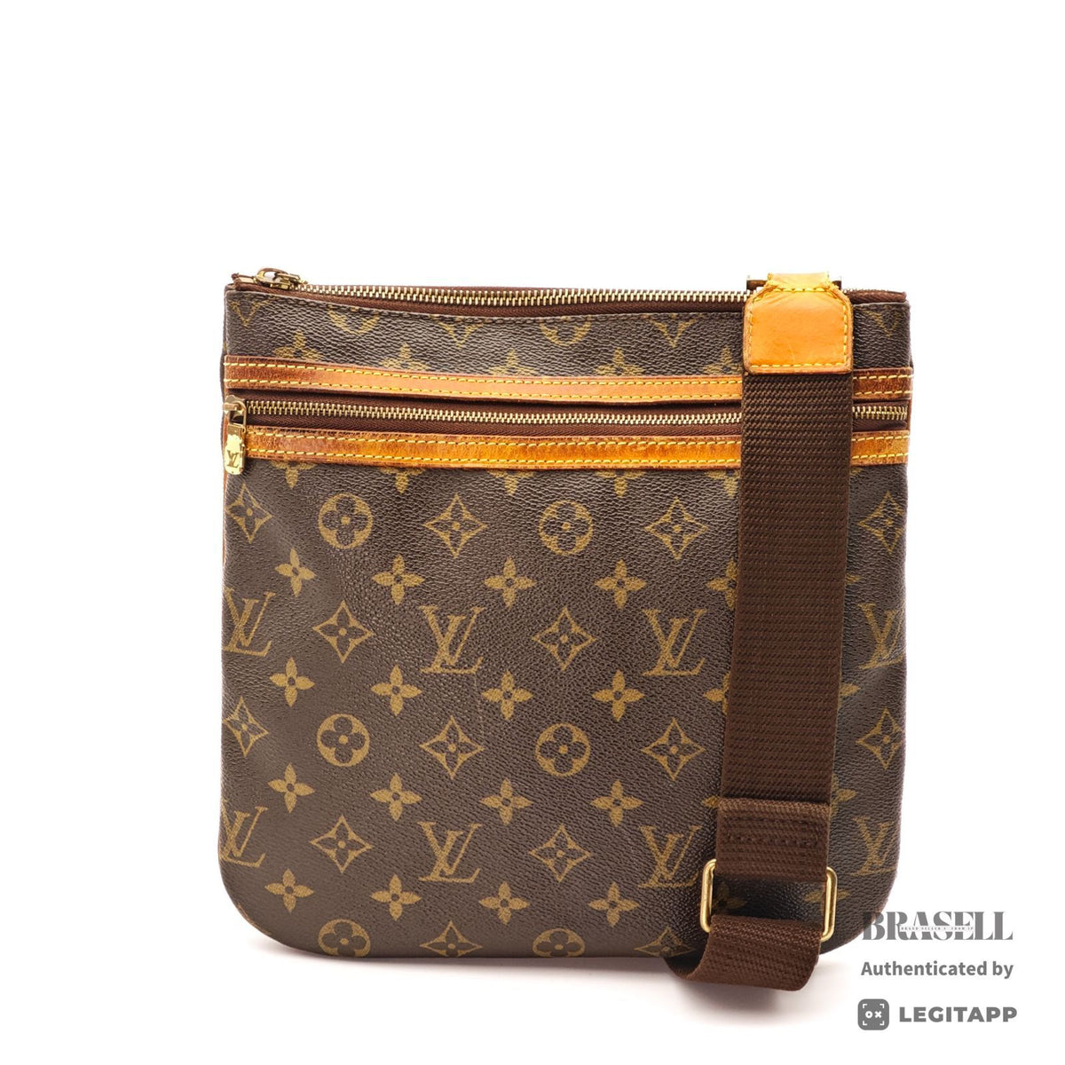 LOUIS VUITTON Pochette Bosphore M40044 Shoulder Bag Monogram 【ImportFeeFREE】