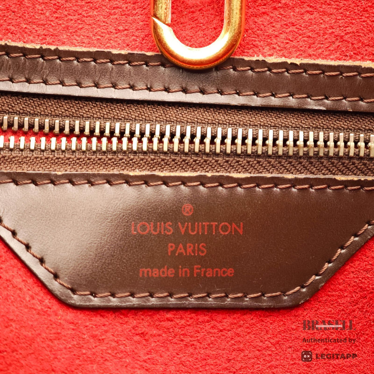 LOUIS VUITTON Damier Ebene Hampstead MM N51204 Tote Bag Brown【ImportFeeFREE】