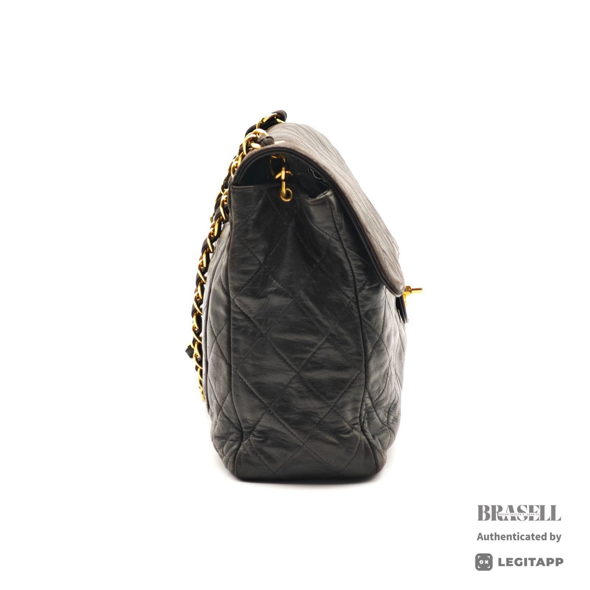 CHANEL Matelasse30 Single Flap Chain Shoulder Bag Black Women 【ImportFeeFREE】