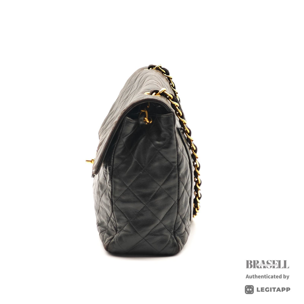 CHANEL Matelasse30 Single Flap Chain Shoulder Bag Black Women 【ImportFeeFREE】
