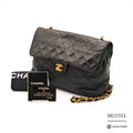 CHANEL Matelasse30 Single Flap Chain Shoulder Bag Black Women 【ImportFeeFREE】