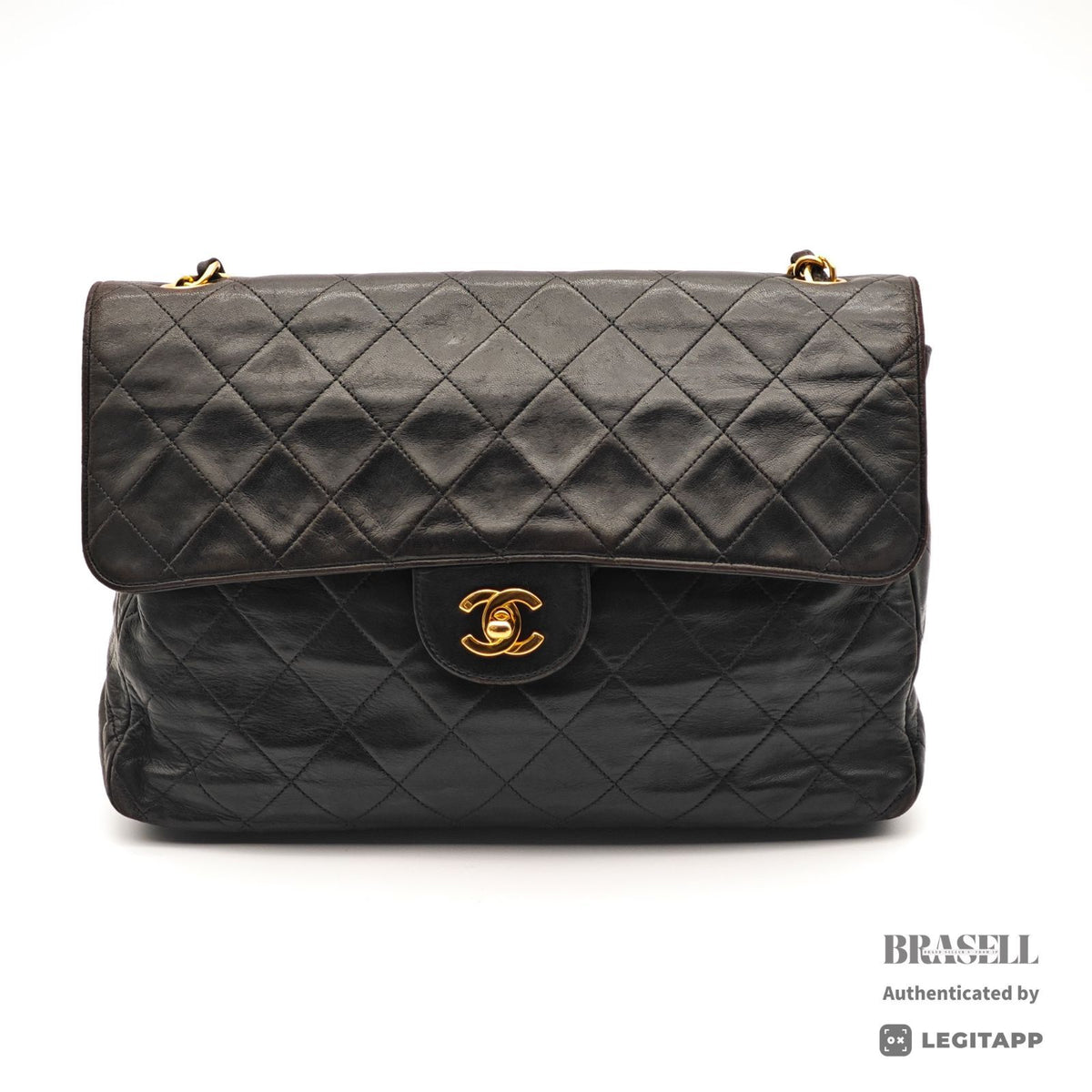 CHANEL Matelasse30 Single Flap Chain Shoulder Bag Black Women 【ImportFeeFREE】