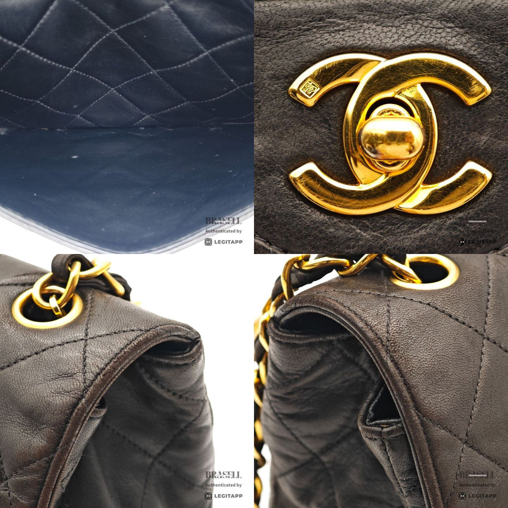 CHANEL Matelasse30 Single Flap Chain Shoulder Bag Black Women 【ImportFeeFREE】