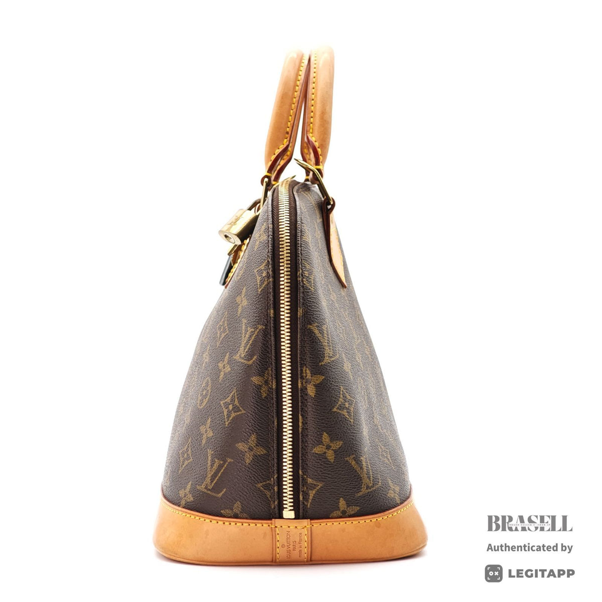 LOUIS VUITTON Alma M51130 Monogram Canvas Brown Hand Bag Golf 【ImportFeeFREE】
