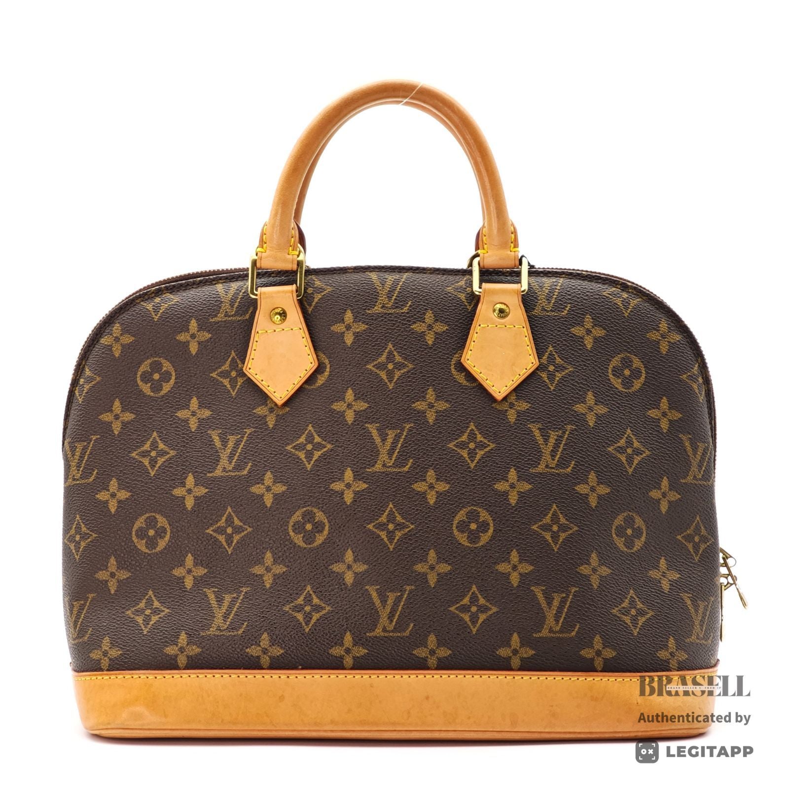 LOUIS VUITTON Alma M51130 Monogram Canvas Brown Hand Bag Golf 【ImportFeeFREE】