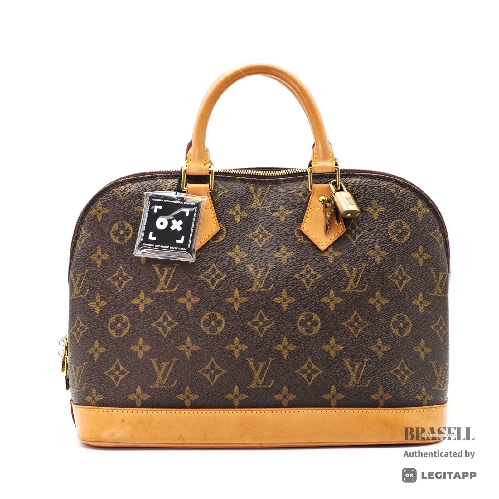 LOUIS VUITTON Alma M51130 Monogram Canvas Brown Hand Bag Golf 【ImportFeeFREE】