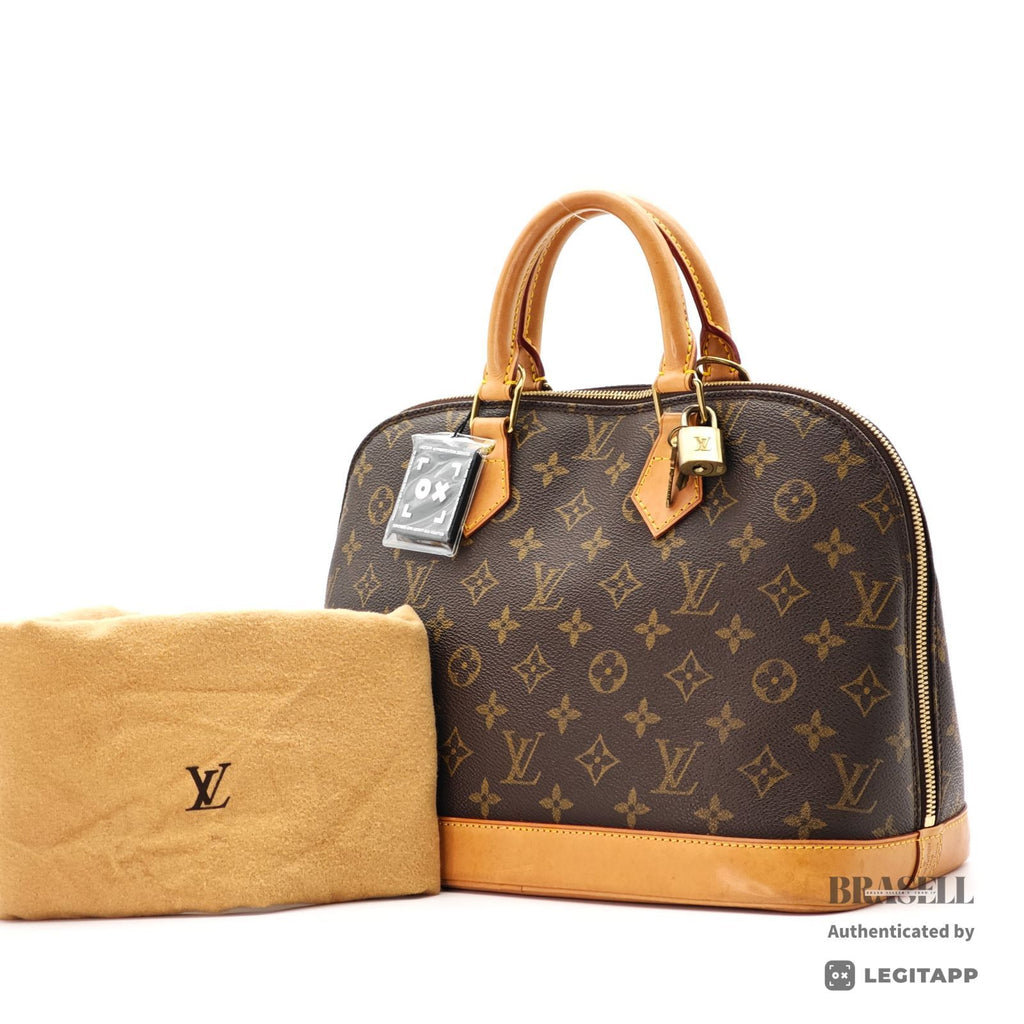 LOUIS VUITTON Alma M51130 Monogram Canvas Brown Hand Bag Golf 【ImportFeeFREE】