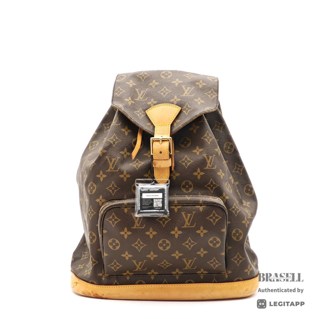 LOUIS VUITTON Montsouris GM M51135 Monogram Canvas Backpack BN 【ImportFeeFREE】