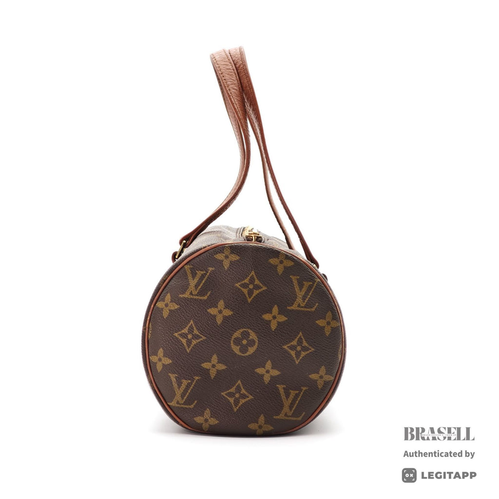 LOUIS VUITTON Monogram Papillon 30 M51385 Hand Bag Brown Poach 【ImportFeeFREE】