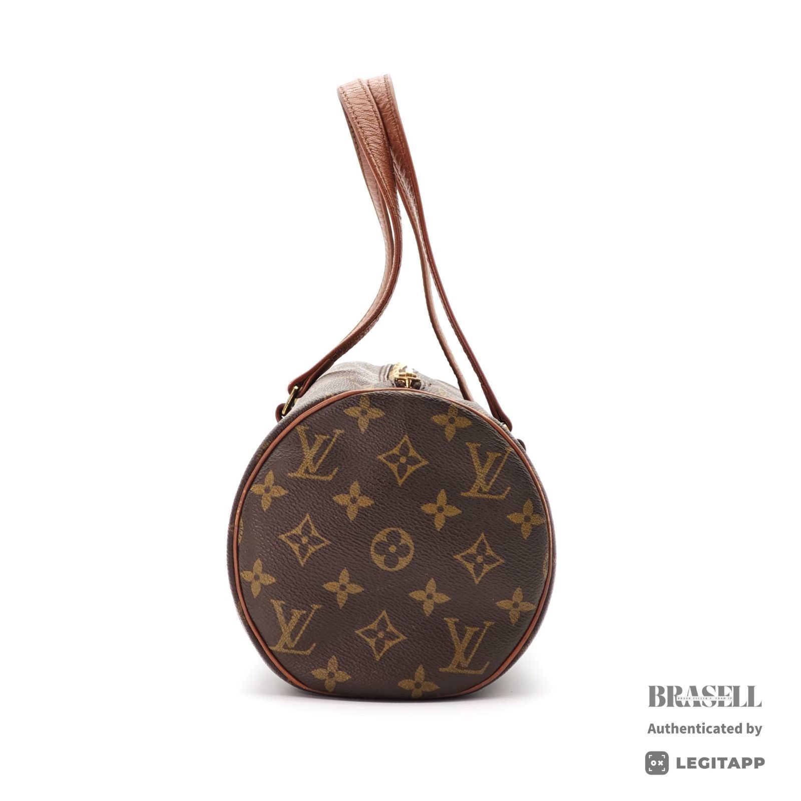 LOUIS VUITTON Monogram Papillon 30 M51385 Hand Bag Brown Poach 【ImportFeeFREE】