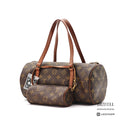 LOUIS VUITTON Monogram Papillon 30 M51385 Hand Bag Brown Poach 【ImportFeeFREE】