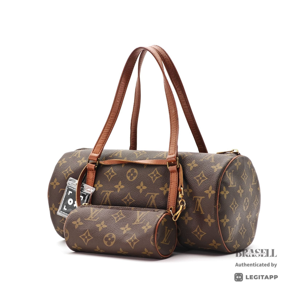 LOUIS VUITTON Monogram Papillon 30 M51385 Hand Bag Brown Poach 【ImportFeeFREE】