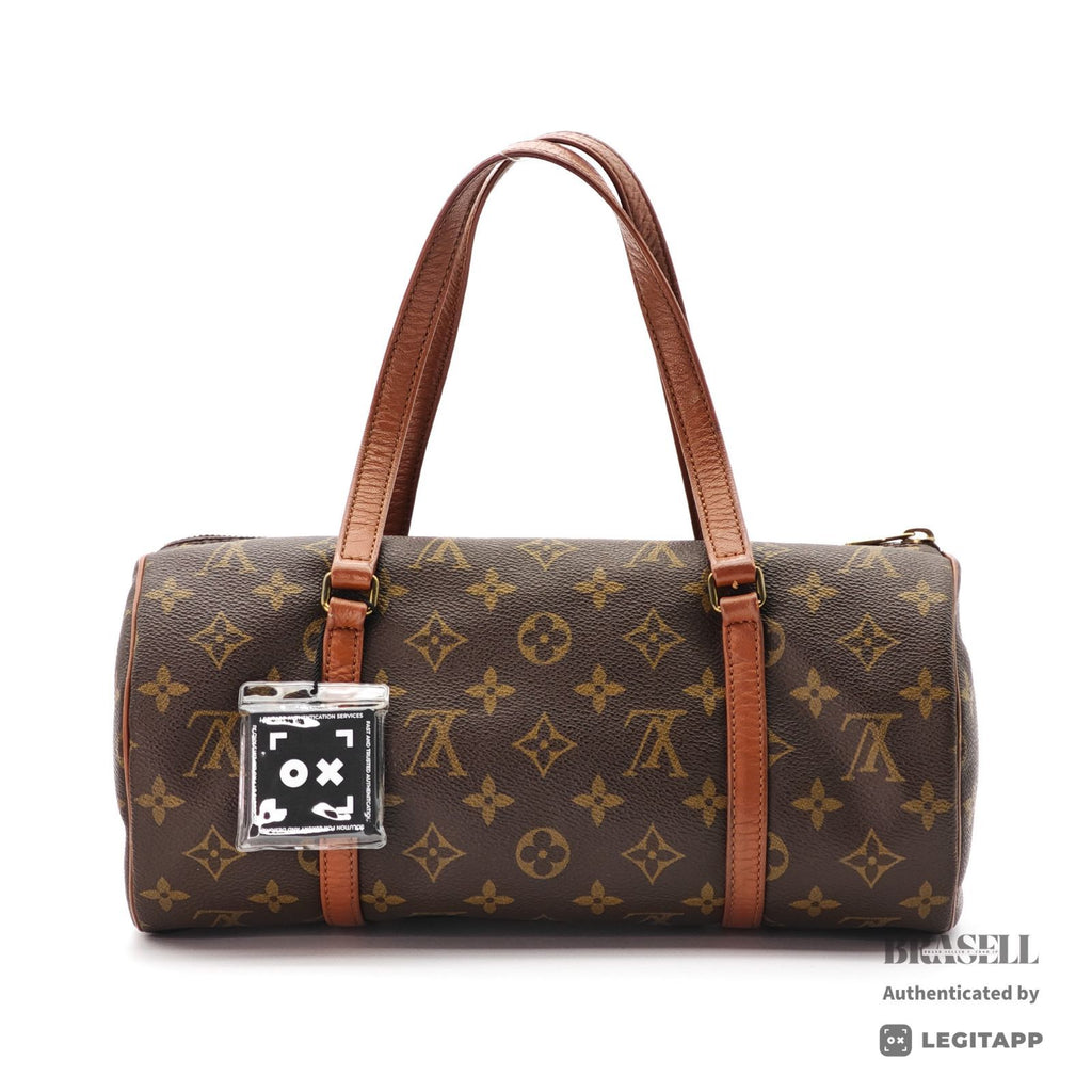 LOUIS VUITTON Monogram Papillon 30 M51385 Hand Bag Brown Poach 【ImportFeeFREE】