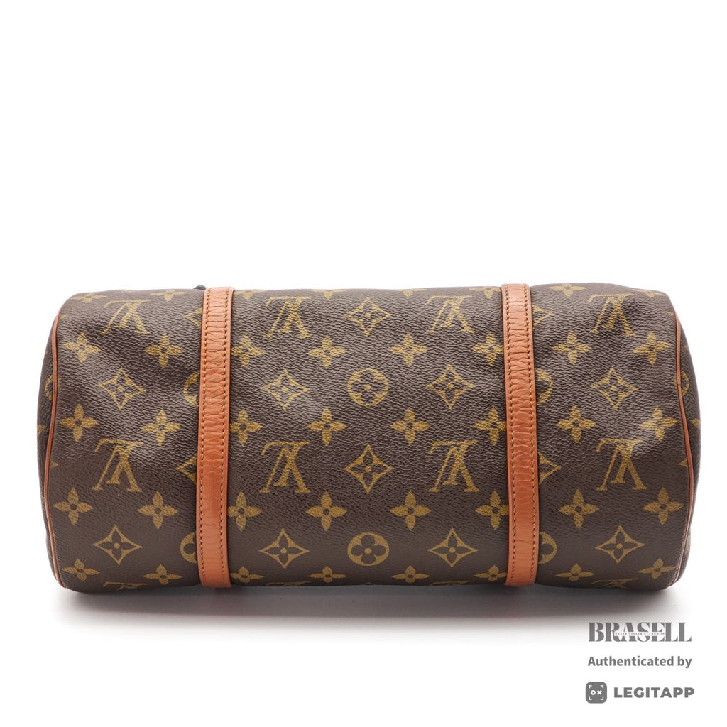 LOUIS VUITTON Monogram Papillon 30 M51385 Hand Bag Brown Poach 【ImportFeeFREE】