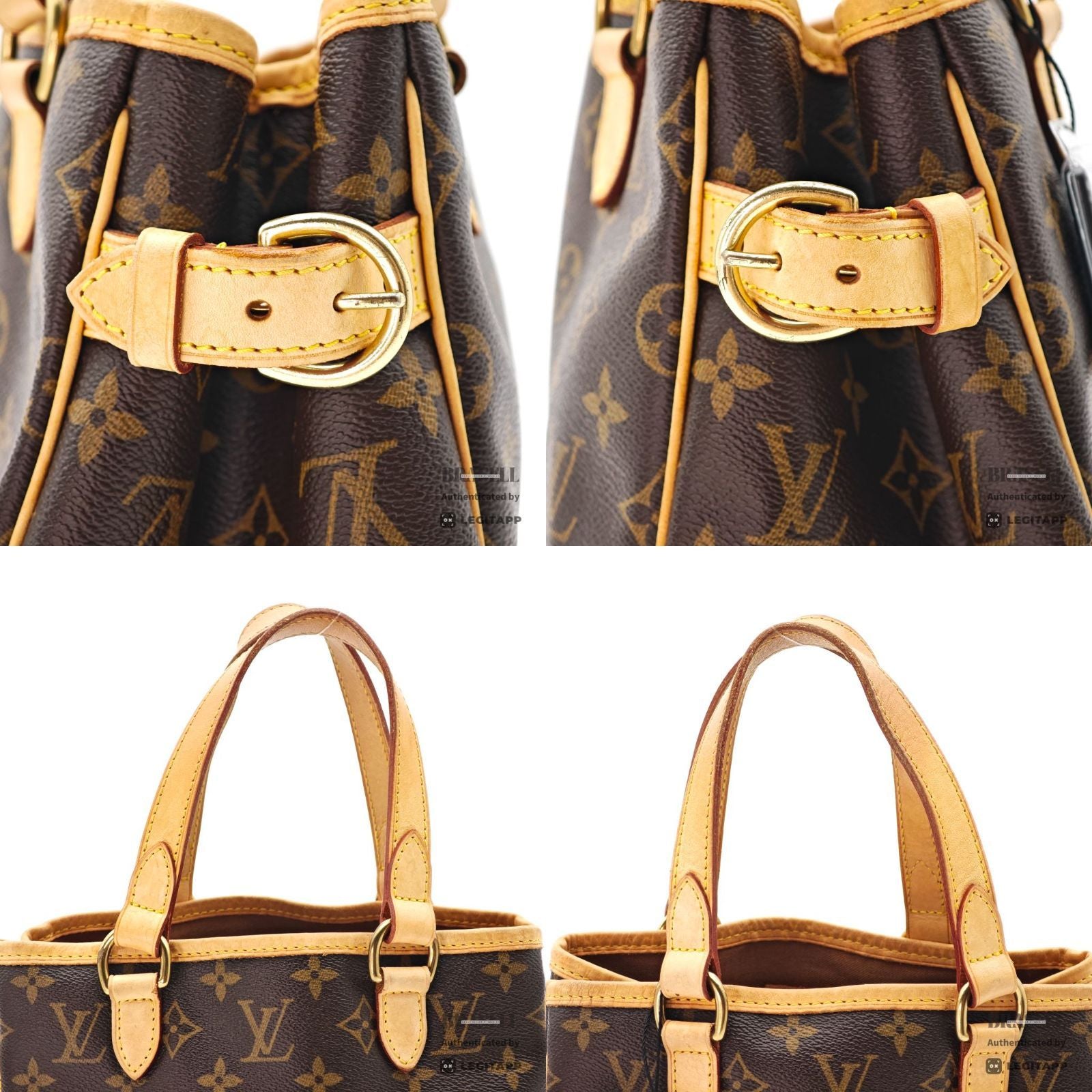 LOUIS VUITTON Batignolles Monogram Canvas Hand Bag M51156 Brown【ImportFeeFREE】