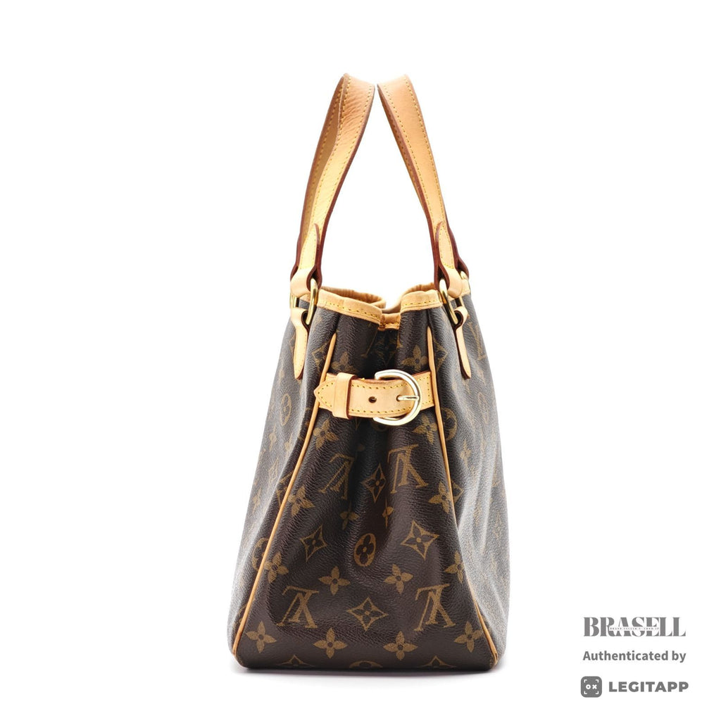 LOUIS VUITTON Batignolles Monogram Canvas Hand Bag M51156 Brown【ImportFeeFREE】