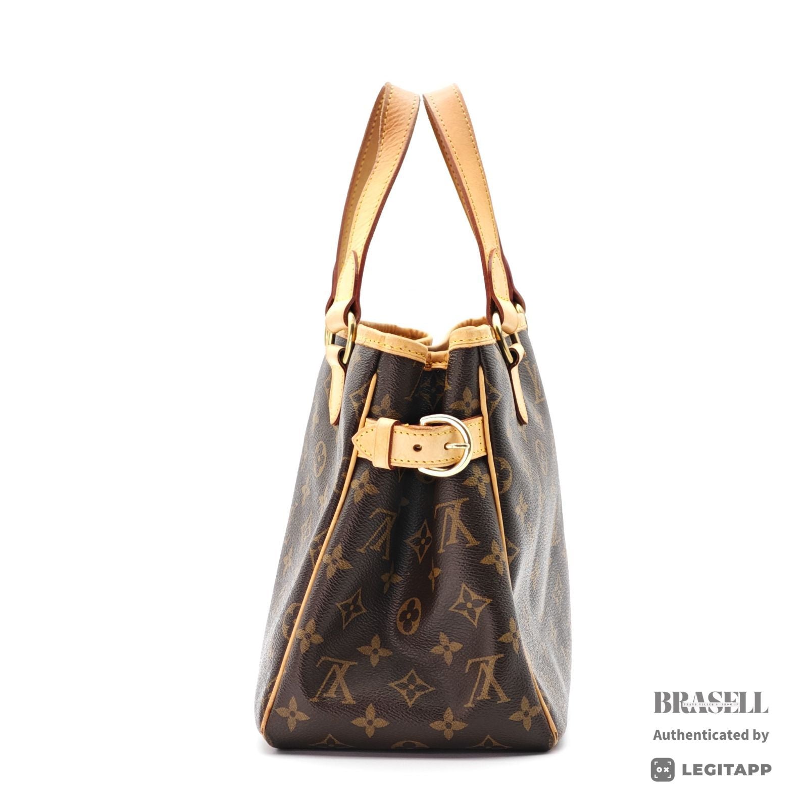 LOUIS VUITTON Batignolles Monogram Canvas Hand Bag M51156 Brown【ImportFeeFREE】