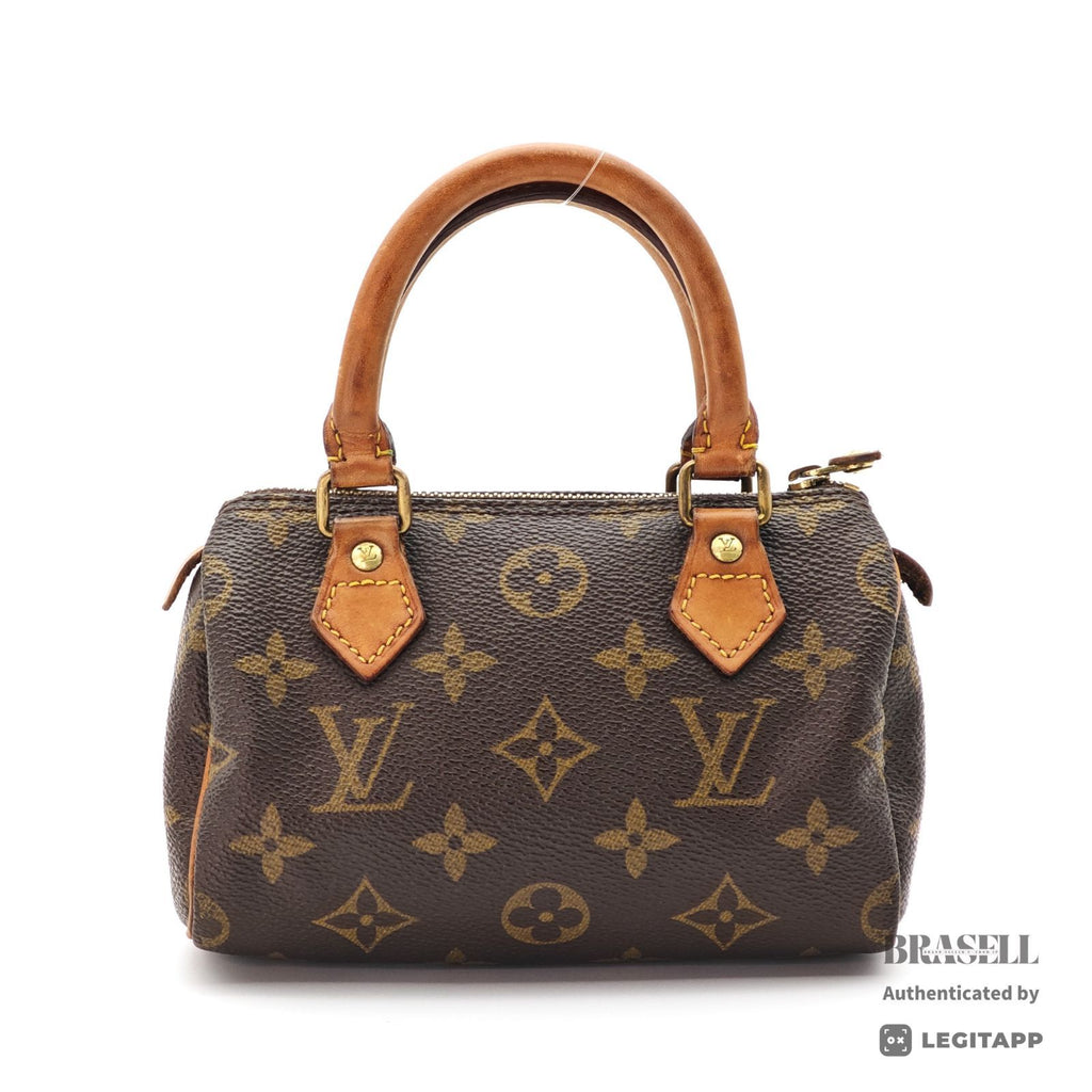 LOUIS VUITTON Mini Speedy Hand Bag Monogram Canvas Brown M41534【ImportFeeFREE】