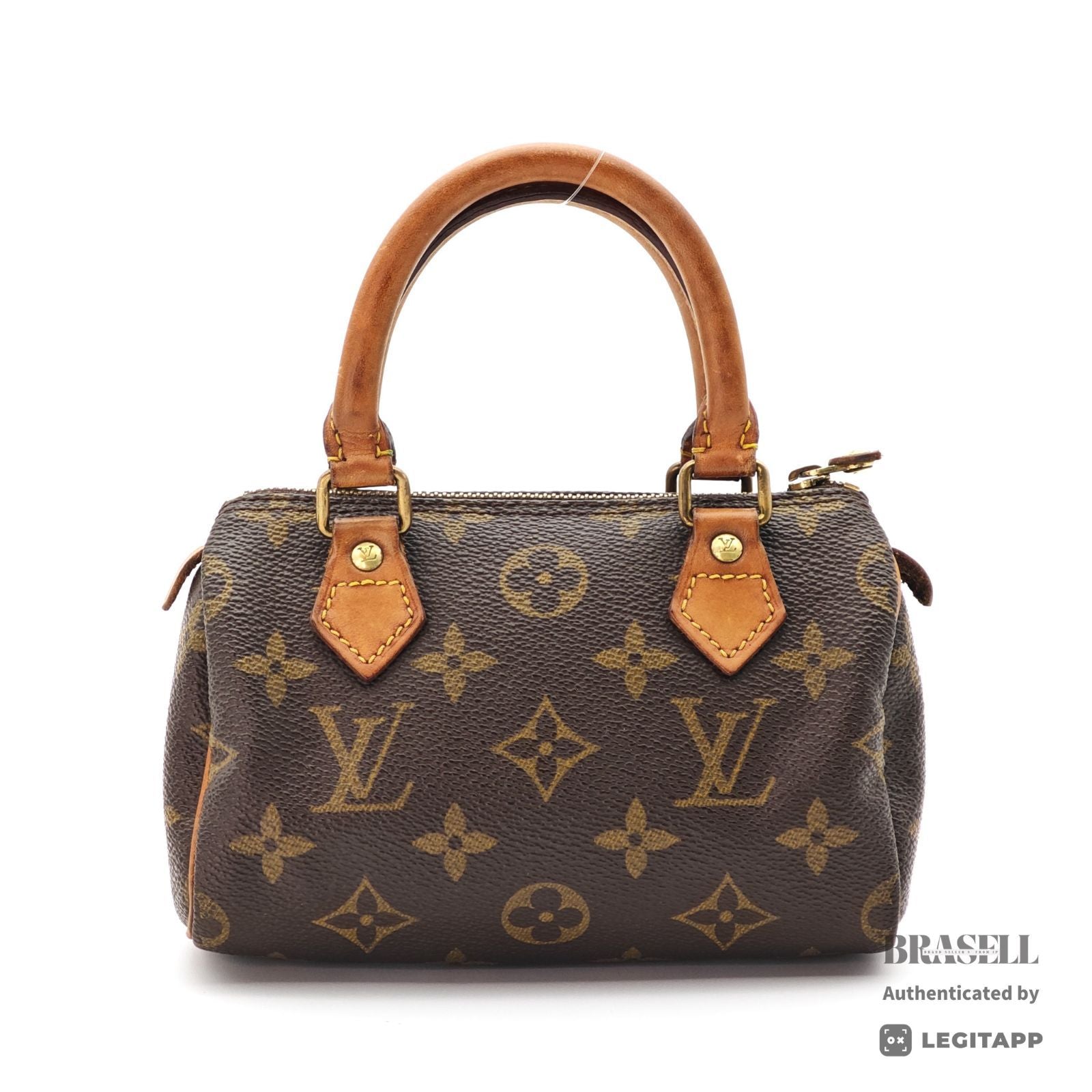 LOUIS VUITTON Mini Speedy Hand Bag Monogram Canvas Brown M41534【ImportFeeFREE】