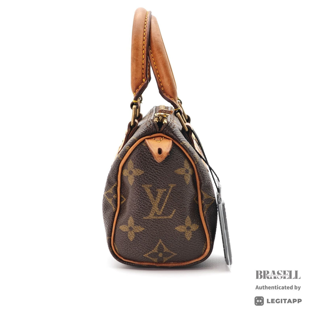 LOUIS VUITTON Mini Speedy Hand Bag Monogram Canvas Brown M41534【ImportFeeFREE】