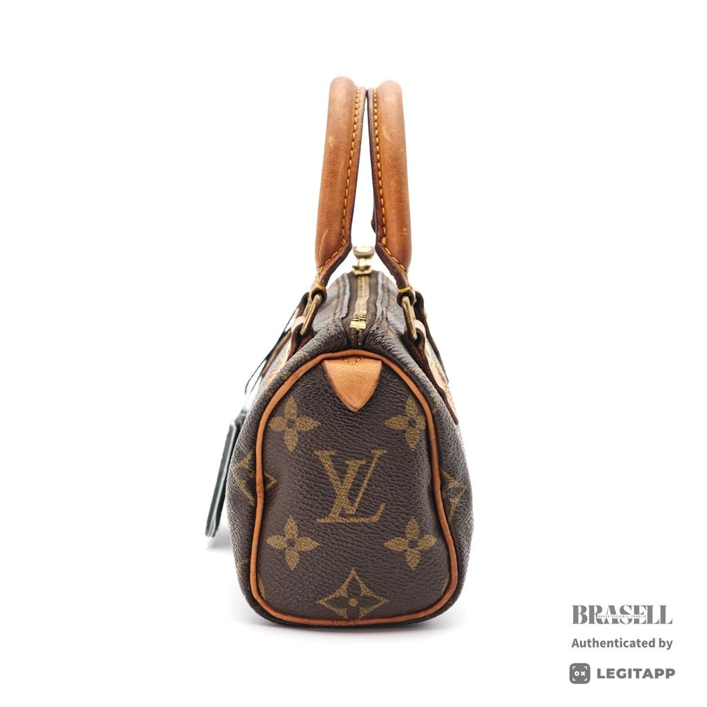 LOUIS VUITTON Mini Speedy Hand Bag Monogram Canvas Brown M41534【ImportFeeFREE】
