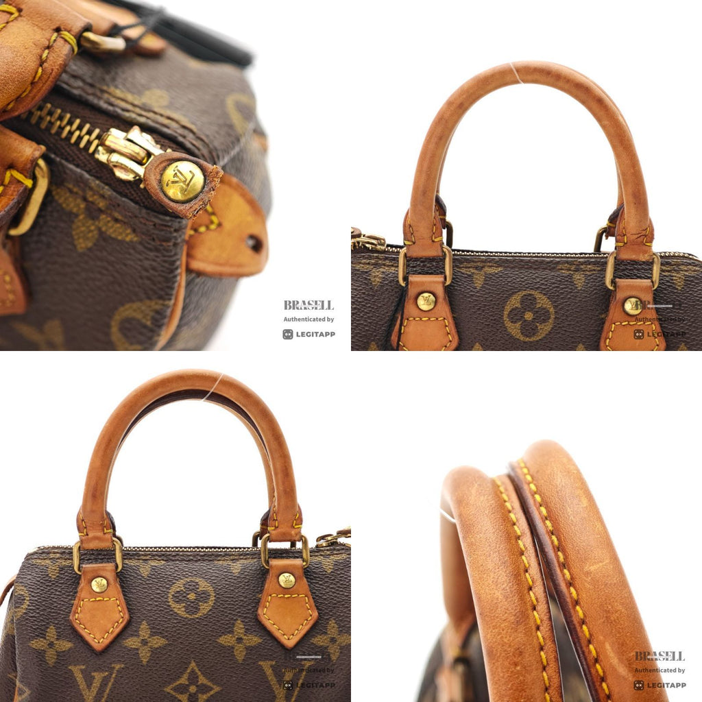LOUIS VUITTON Mini Speedy Hand Bag Monogram Canvas Brown M41534【ImportFeeFREE】