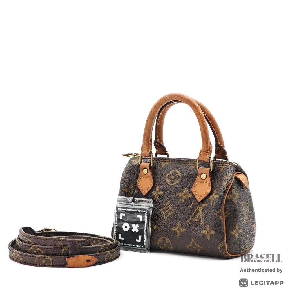 LOUIS VUITTON Mini Speedy Hand Bag Monogram Canvas Brown M41534【ImportFeeFREE】