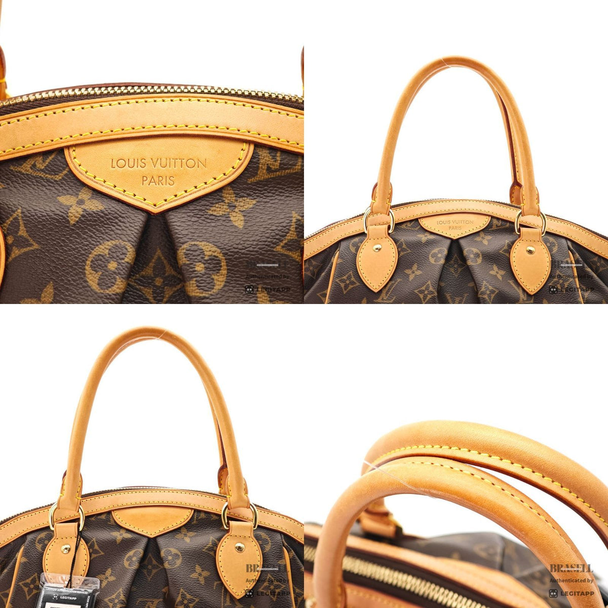 LOUIS VUITTON Monogram Tivoli PM M40143 Handbag Brown【ImportFeeFREE】