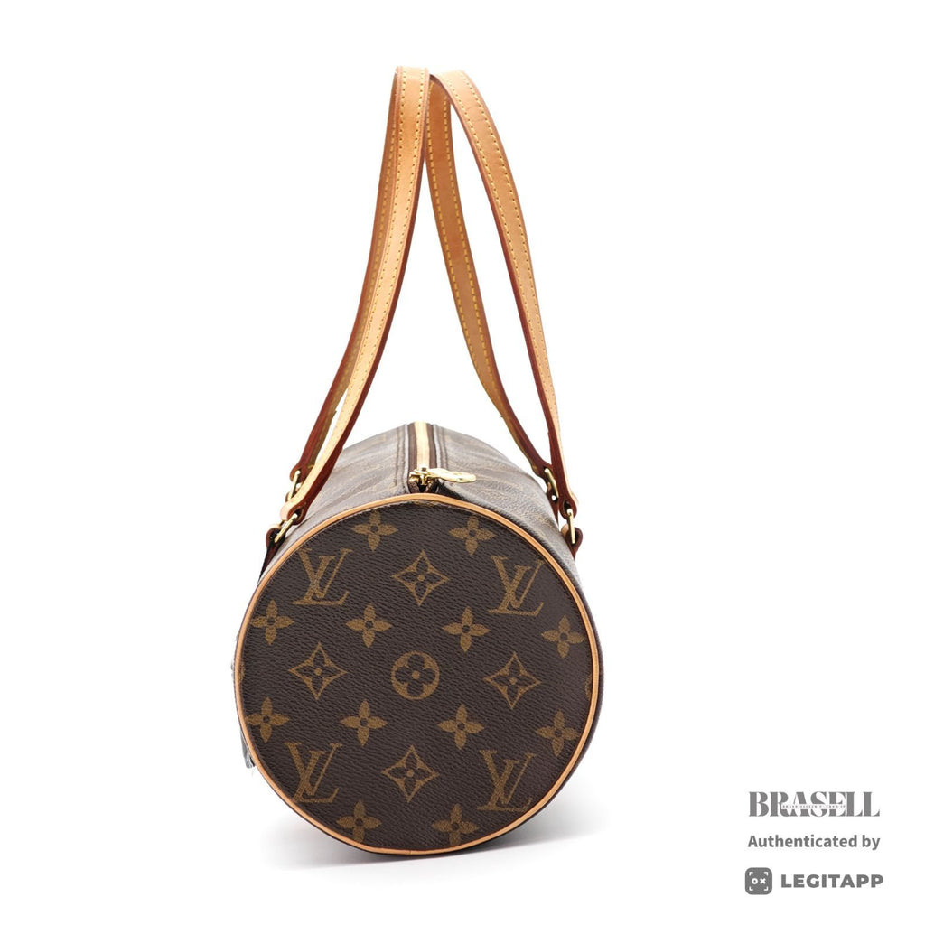 LOUIS VUITTON Monogram Papillon 30 M51385 Handbag Brown w/Pouch【ImportFeeFREE】
