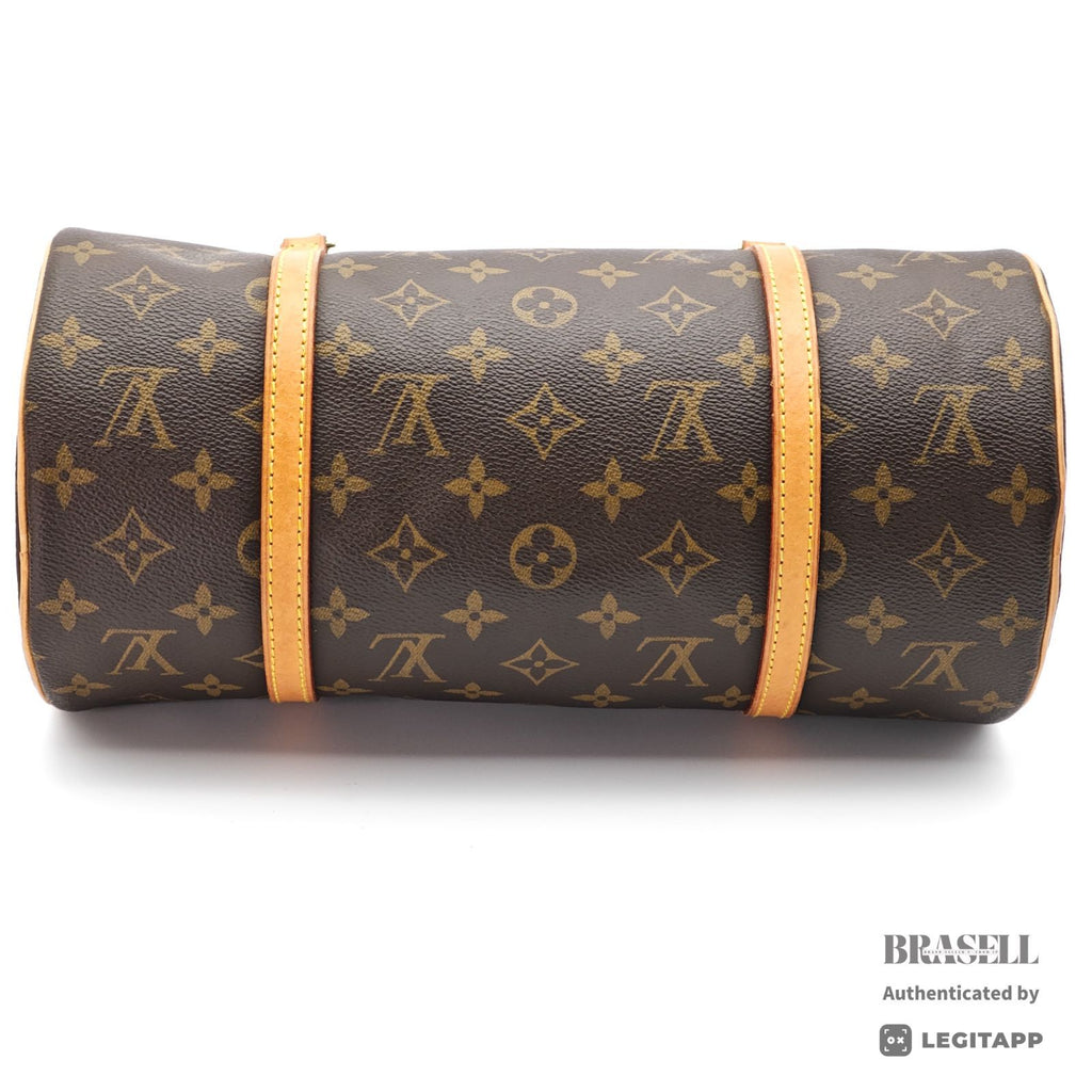 LOUIS VUITTON Monogram Papillon 30 M51385 Handbag Brown w/Pouch【ImportFeeFREE】