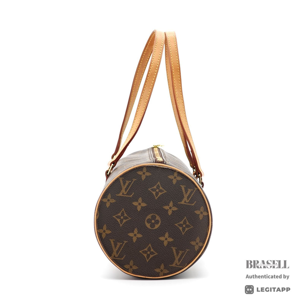 LOUIS VUITTON Monogram Papillon 30 M51385 Handbag Brown w/Pouch【ImportFeeFREE】