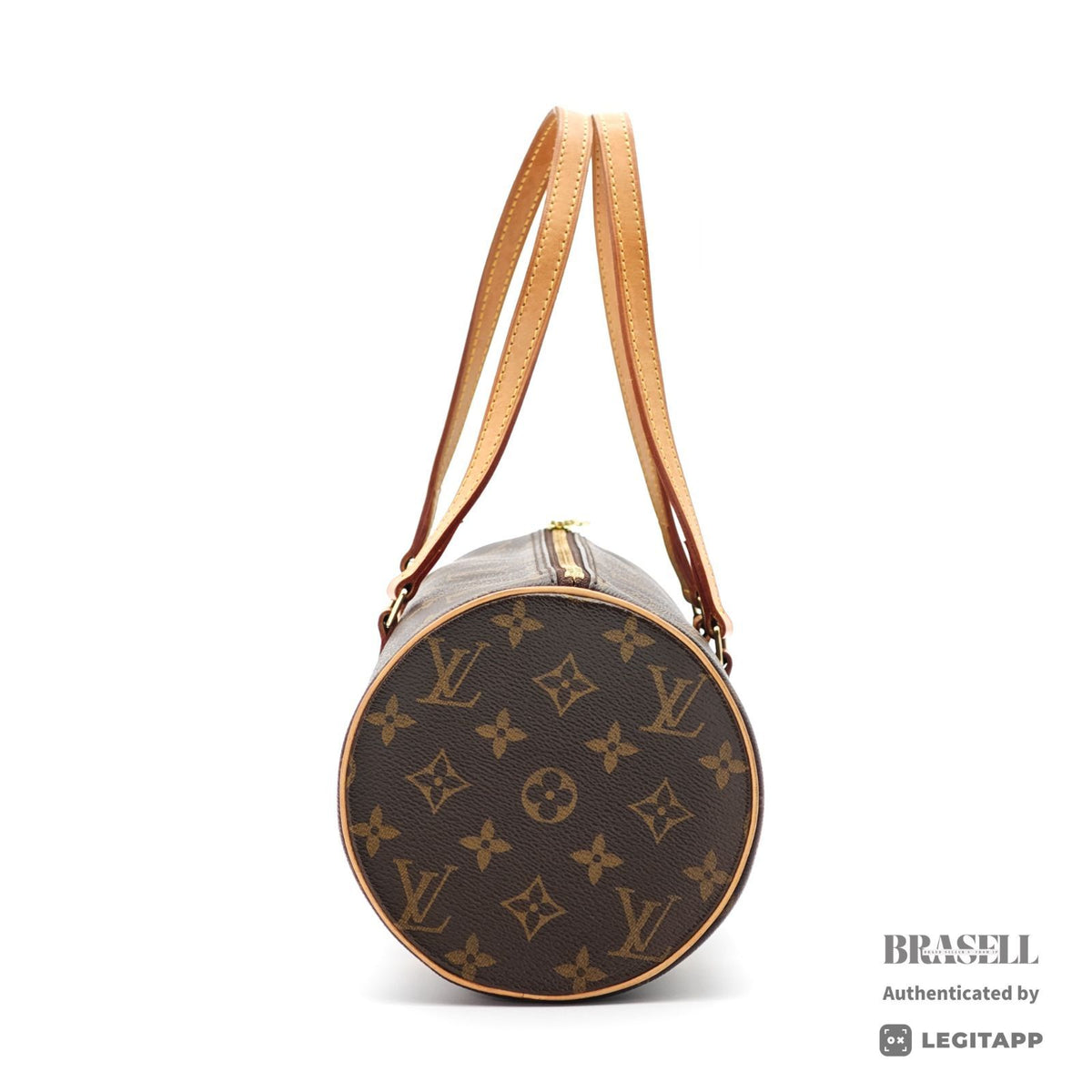 LOUIS VUITTON Monogram Papillon 30 M51385 Handbag Brown w/Pouch【ImportFeeFREE】