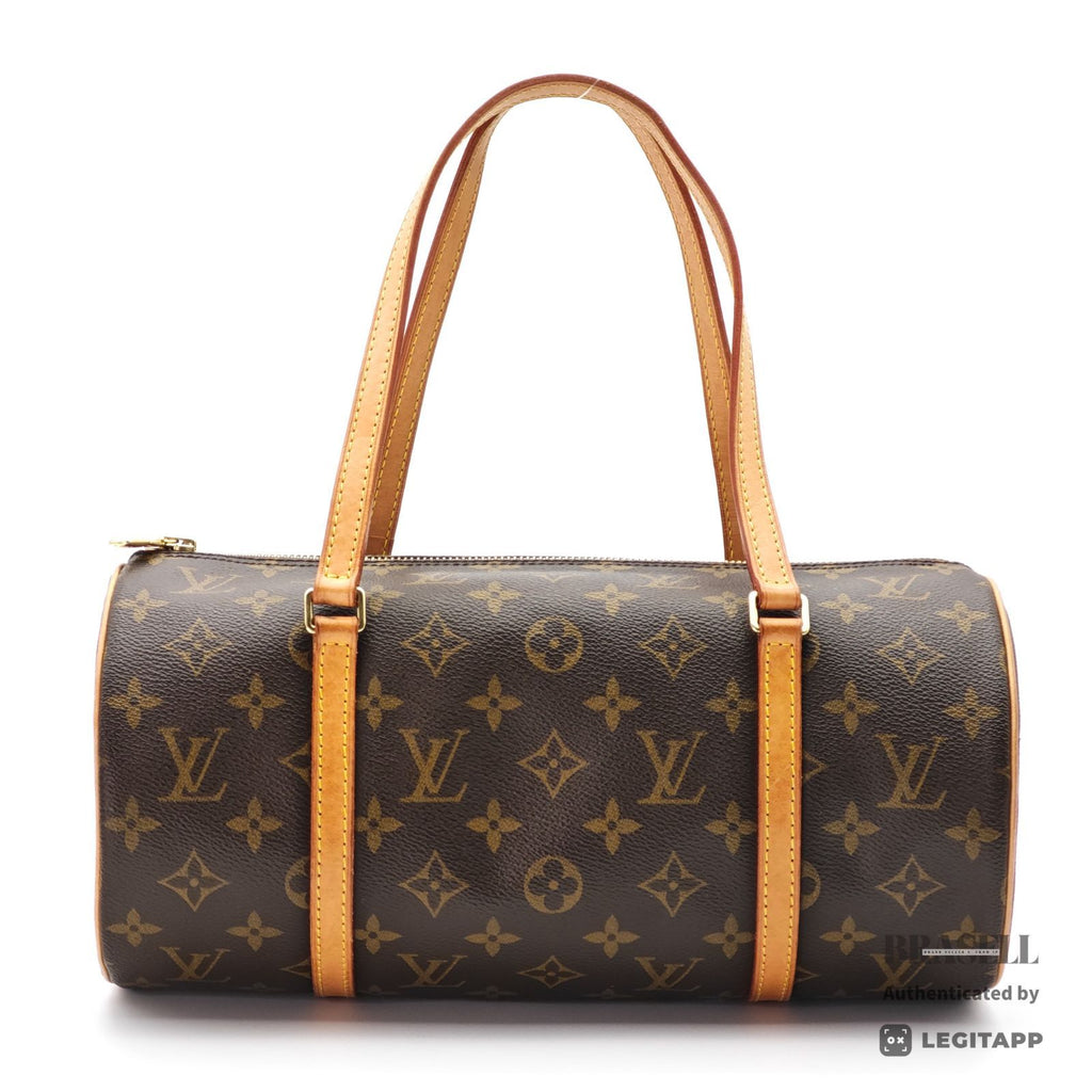 LOUIS VUITTON Monogram Papillon 30 M51385 Handbag Brown w/Pouch【ImportFeeFREE】