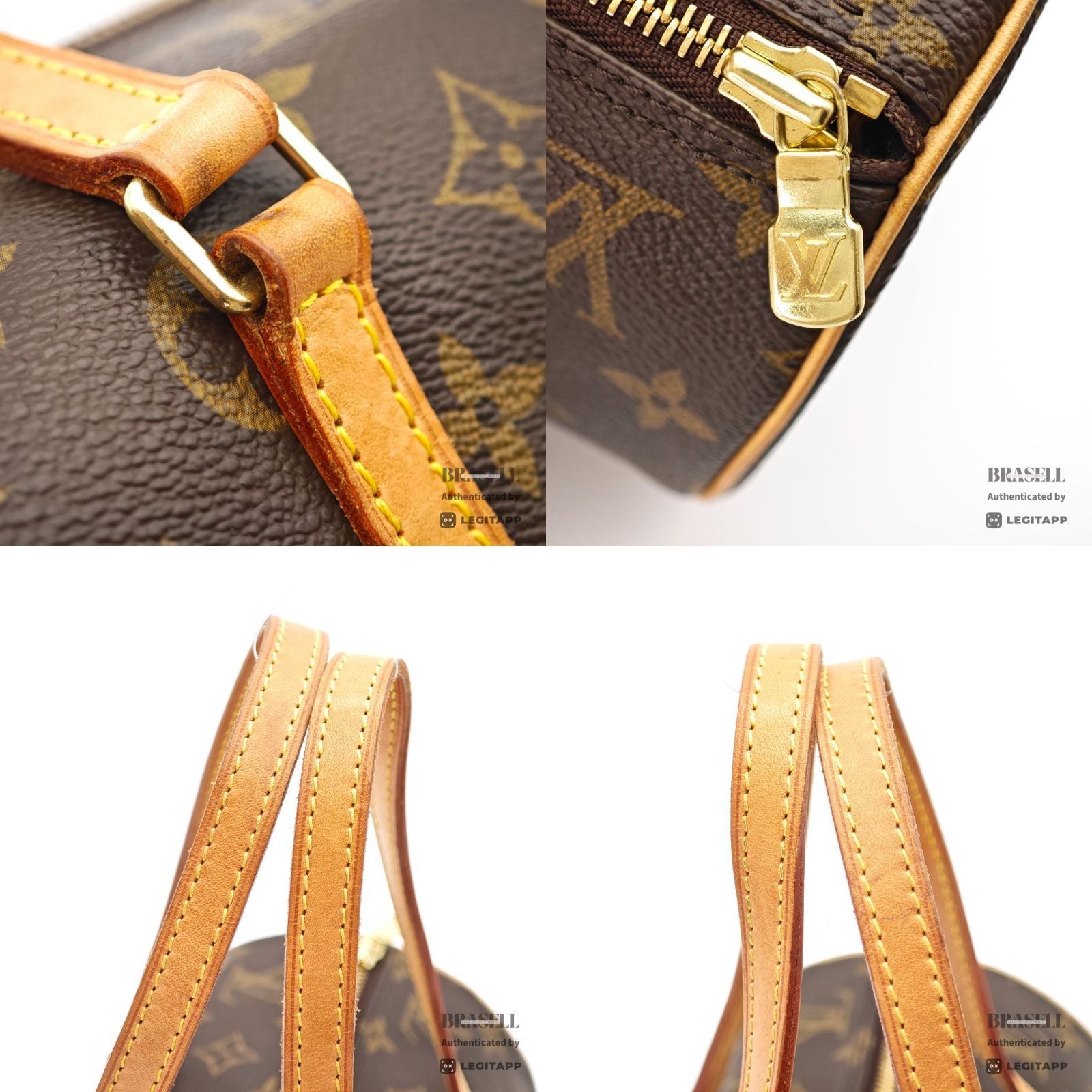 LOUIS VUITTON Monogram Papillon 30 M51385 Handbag Brown w/Pouch【ImportFeeFREE】